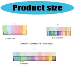 Reading Taking Notes Tape Highlighter Tape Colored Sticky Tape Marking Sticker
