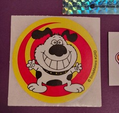 Vintage sticker lot bundle scratch and sniff prismatic smilemakers dog cat
