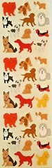 Sandylion Sticker -Puppy -1 strip (3 mod) -10502