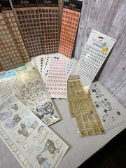 Alphabet Letter Stickers Large Lot Of 50 Scrapbooking Assortment NEW FREE SHIP