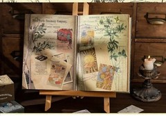 Assorted Themes Lots Matchbook-Sized Scrapbooking Paper & Washi Stickers Mix