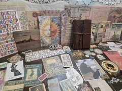 Storyteller Junk Journal Kit Paper Stickers Tags Book Books Stories Reading Read