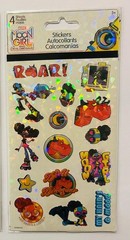 Marvels MOON GIRL AND DEVIL DINOSAUR HOLOGRAPHIC Glossy Stickers Sandylion 4ct