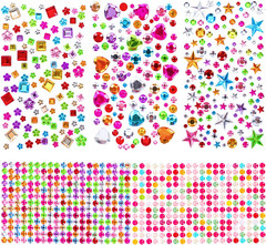 880Pcs Gem Stickers Rhinestones Crafts – Self Adhesive Jewels Stickers, Acrylic