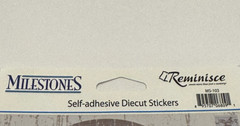 Milestones Reminisce Self-Adhesive Die Cut Stickers 30 Birthday Party MS103 NEW
