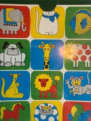 Vintage Drawing Board Quick-Stick Seals Animal Stickers Sealed 4 Sheets Elephant