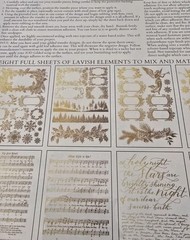 IOD Retired Christmas Gilded Transfer 2024 – Tinsel. Iron Orchid Designs