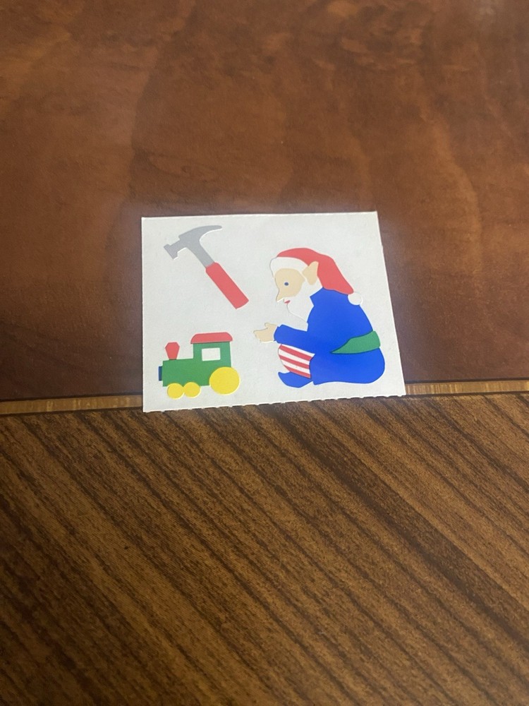 Vintage Mrs Grossmans Santa’s Elf Sticker Mod