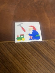 Vintage Mrs Grossmans Santa’s Elf Sticker Mod