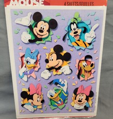 Hallmark Heartline Disney Mickey & Minnie Mouse Friends Stickers 4 Sheets Sealed