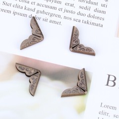 100PCS DIY Album Folders Crafts Scrapbook Antique Bronze Book Corner Protector
