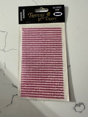 Triveni Craft 837PCS 3MM Adhesive Diamante Pink Rhinestones Scrapbooking Craft