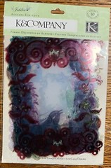 K&Company Jubilee Acetate Frames Flowers Swirls Scrapbook Pictures Over Lay