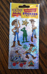 TOY STORY Removable Stickers Disney Pixar Mello Smello Prismatic 1995 Vtg Lot/3