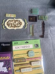 Travel-Themed Scrapbook Stickers & Embellishments Lot