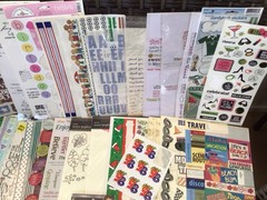 HUGE STICKER LOT~100+ Shts.~Mixed Themes & Brands…..