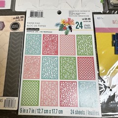 Mixed Lot Scrapbooking Supplies Junk Journaling Papers Stickers Washi
