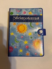 Vintage Stickopotamus Book Sticko Moon & Stars Sticker Album 6 Ring Binder +