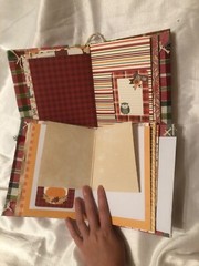 Plaid Fall Autumn Handmade Junk Journal