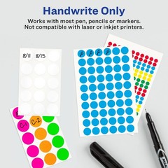Removable Color-Coding Dot Stickers – 3/4″ Round Neon Labels, 315 Labels/Pack, 3