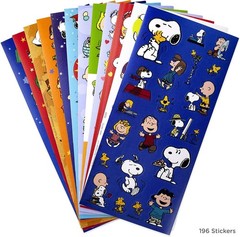 Peanuts Stickers for Kids Pack of 237 Stickers, 12 Sheets for Easter, Back to…