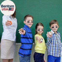 60 Pairs Eye Black Stickers for Kids Customizable Sports Face Eyeblack Sticker f