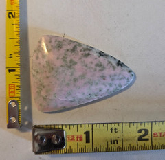 LOT 2 stone cabochons roughly 2×1.5 inches each pink hues