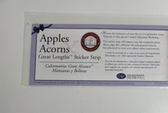 Creative Memories Apples & Acorns Great Lengths Sticker Strip Thanksgiving Fall