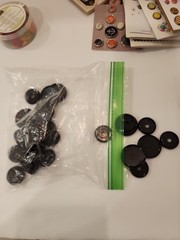 Large Lot Of Decorative Brads Buttons Embellishments For Scrapbooking
