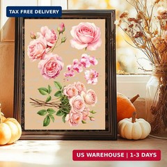 3 Sheets Rub on Transfers for Crafts and Furniture, 5.9″x11.8″ Waterpoof Decoupa