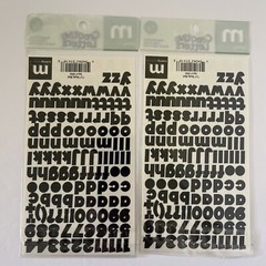Making Memories Creative Letters Scrapbooking – 7/16″ Chunky Black