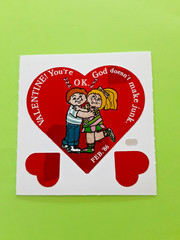 vintage 80’s fake cabbage patch kids valentine sticker module