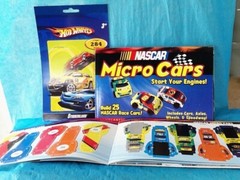 Lot of 3 Hot Wheels Stickers & NASCAR Racetrack & Cars