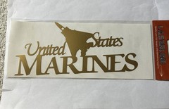 USMC Marines Laser Cut Title Scrapbooking Title Die Cut Pilot Jet Fighter Gold