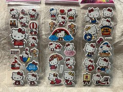 Retro Vintage Look Hello Kitty 3D Bubble Puffy Stickers 3 sets (#2)