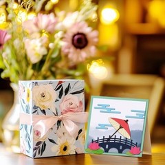Oriental Buildings Metal Cutting Dies for Card Making – Bamboo Window, Bridge, L