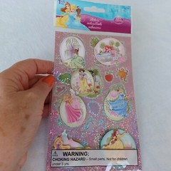Disney Princess 3D Stickers Snow White Belle Little Mermaid Etc. Sandy Lion New
