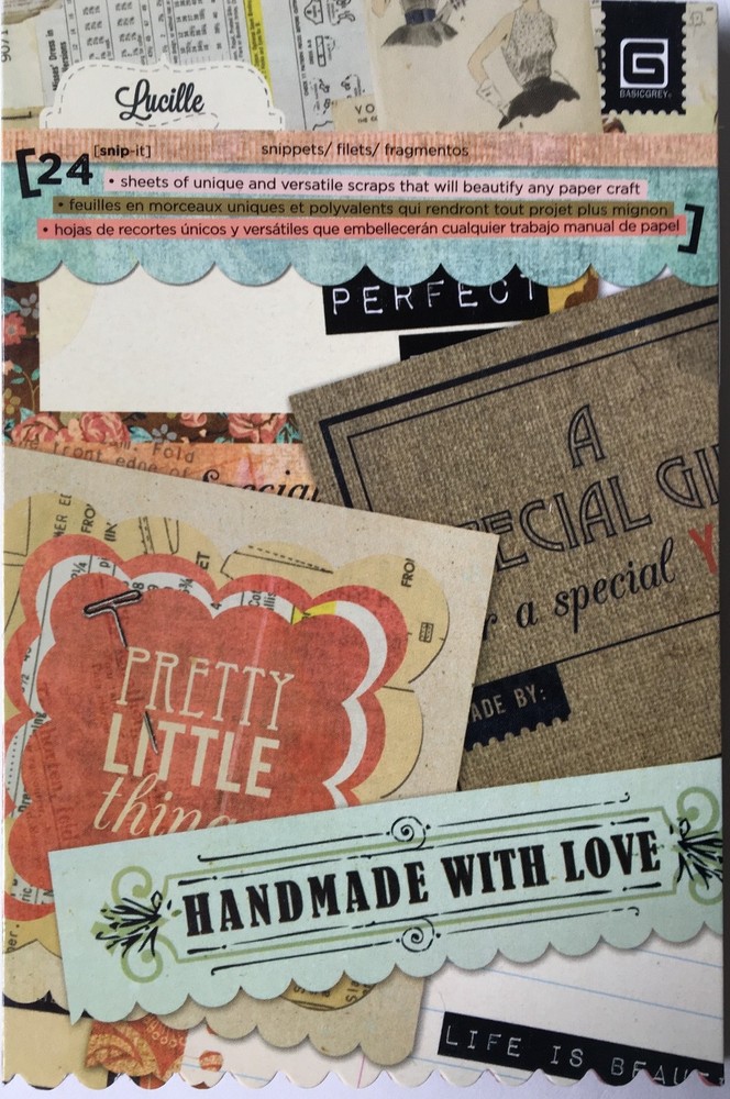 Basic Grey Lucille collection – Snippits with Sewing Theme – NEW