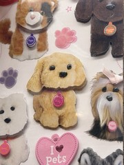 American Girl Crafts I LOVE PETS Stacked Stickers Scrapbooking Crafts NEW