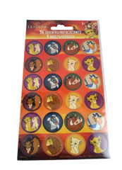The Lion King Stickers Kids Disney Round Kiara Rafiki Simba 4 Sheets 96 count 3+