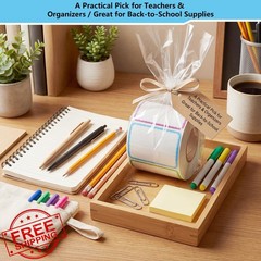 WSICSE 600 Name Tag Stickers 3×2 Colorful Border