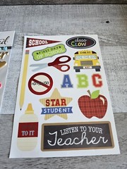 Sticker Lot SCHOOL Kids PreK Elementary Scrapbooking 3D Stickers Jolees RARE #65