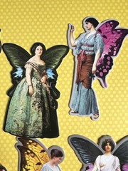 Fairies Pixies Fae Sticker Kit Scrapbooking Junk Journal Kit Planner Collage