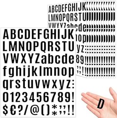 980 Pcs 12 Sheets Letter Stickers Small, 1 Inch Vinyl Letter Stickers Self-Adhes