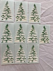 Mrs. Grossman’s Sticker Lot Christmas Snow Pine Tree Vintage 1991 10 Mods Sheet