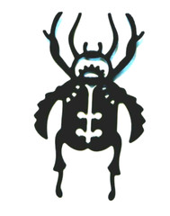 MECHANICAL INSECTS, BUGS «STEAMPUNK» SILHOUETTE DIE CUT/ CUTS (ALL DIFFERENT)