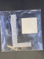 Bling Gemstone Stickers 5″ MONOGRAM ABC 7pc Lot Rhinestone Adhesive Scrapbooking