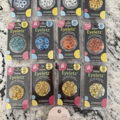 New lot 17 Provo Craft Eyeletz variety sizes and colors Round more 500 pieces