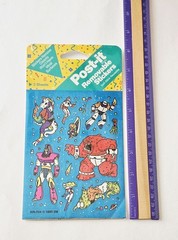 Vtg 3M Stickers NIP Foil Space Aliens HTF 1990 HR-704 Post- It Removable