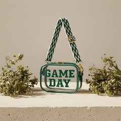 Transparent Spacious Sturdy Adjustable Compact Chic Game Day Clear Crossbody Bag